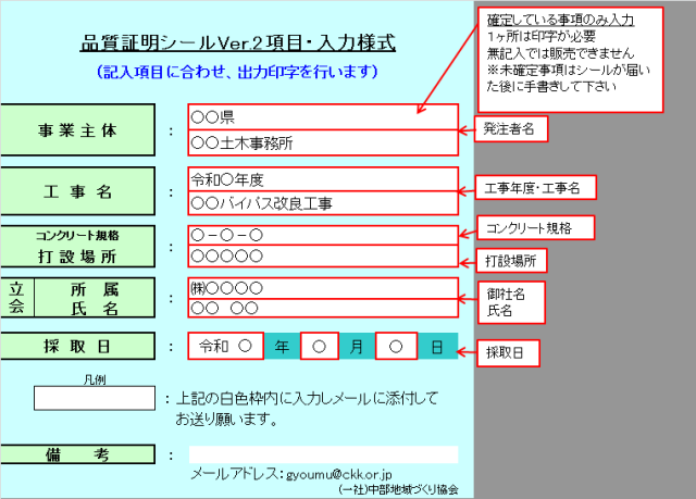 必須事項記入例